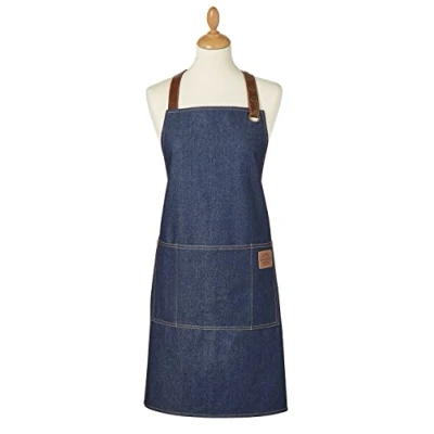 Image of Cooksmart British Designed Kitchen Aprons For Women 100% Cotton Apron With Pockets Modern Cooking Suitable All Types Of Kitchens