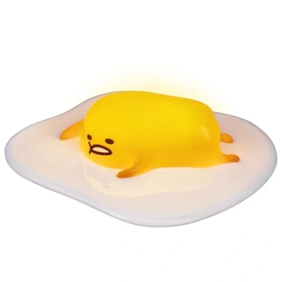 Image of Paladone Gudetama Icon Light Officially Licensed Sanrio Flexible Rubber Egg 3D Lamp, Lazy Night for Boys and Girls, Anime Cartoon Room Decor