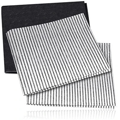 Image of SPARES2GO Universal Cooker Hood Grease &amp; Odour Filter Kit for Kitchen Extractor Fan Vent (2 + 1 Filter)