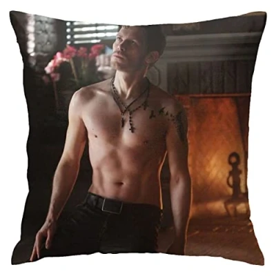 Image of Joseph Morgan Pillow Covers Double Sided Plush Cases Dorm Decor for Bedroom Living Room 45cmx45cm