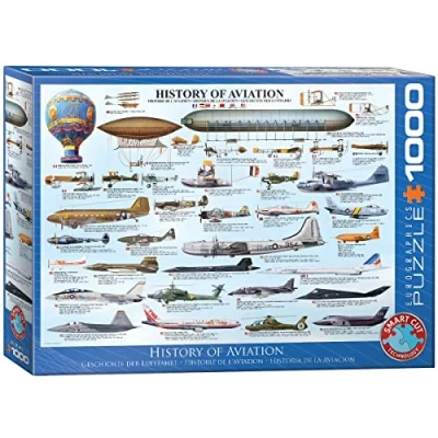 Image of EuroGraphics 6000 0086 History of Aviation Puzzle, Various, 48 x 68 cm