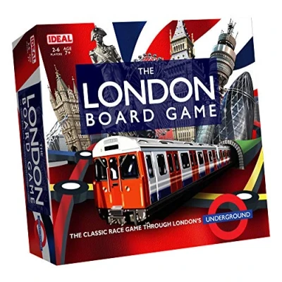 Image of IDEAL The London Board Game: Classic race game through London&#039;s Underground! Games For 2 6 Players Ages 7+, Assorted Colourslime Green