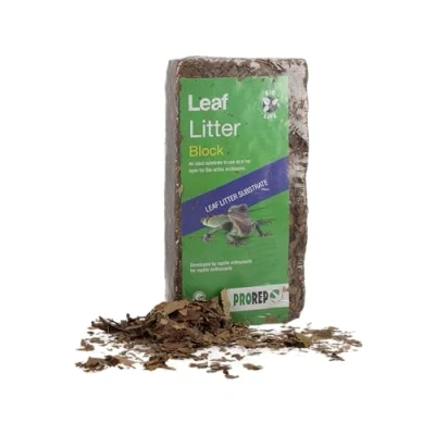 Image of ProRep Leaf Litter Brick 500g Reptile Substrate Leaves for Bioactive Set Up and Isopods