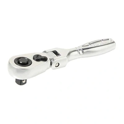 Image of TONE RH2FHS 1/4&quot; Square Drive Short Handle Flex Head Ratchet