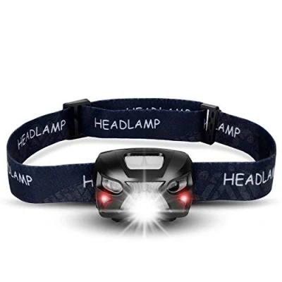 Image of SHENKEY LED Head Torch,USB Rechargeable Waterproof IP65 Headlamp Flashlight with 90 Rotating Zoomable Work Light,4 Modes Torch Lights for Camping,Hiking,Outdoors