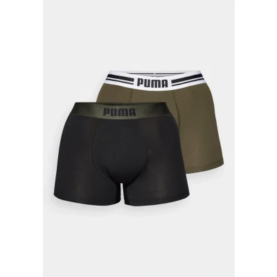 Image of Puma MEN Everyday Placed LOGO 2 PACK Pants, Men&#039;s, Size: Small, Forest night