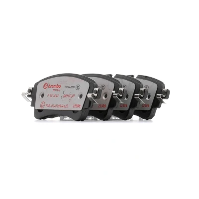 Image of 8WD698151, 8WD698451, L8W0698451L, L8WD698451 brake pad set BREMBO P 85 154X prepared for wear indicator with caliper screws without accessories