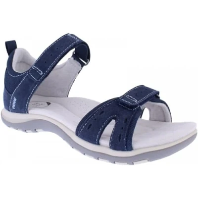 Image of Free Spirit Womens Savannah Double Strap Riptape Sandals 41152 6 UK