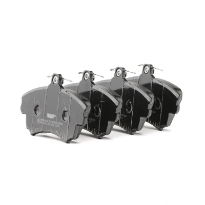 Image of 410600F025, 410602X825 brake pad set FERODO PREMIER ECO FRICTION FDB1384 with acoustic wear warning caliper screws accessories