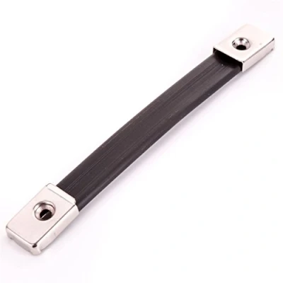 Image of 10x Rubber Case Strap Handles Silver Amp Speaker/Music Box/Suitcase Pulls
