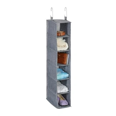 Image of Relaxdays Wardrobe Hanging Storage, Grey, 92 x 15.5 30 cm