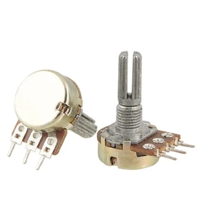 Image of sourcingmap a11110700ux0024 2 Piece B10K 10K Ohm Single Linear 13.5mm Shaft Taper Rotary Potentiometers