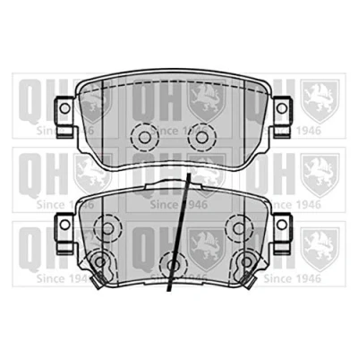 Image of Quinton Hazell Brake Pad Set 4 OEM Quality Replacement Pads BP1855