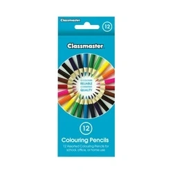 Image of Classmaster Colouring Pencils Assorted (12 Pack)