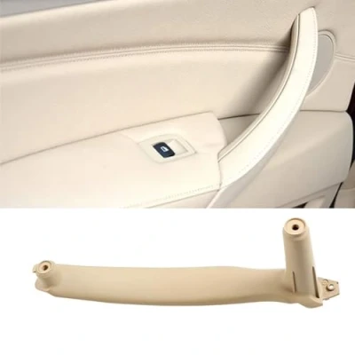 Image of TTCR II Door Pull Handle Compatible with BMW X5 E70 2008 2013,Compatible X6 E71/E72 2014,Left Front/Left Rear Interior Passenger Trim(Leather Cover NOT Included)