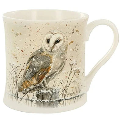 Image of Bree Merryn Fine China Oswald Owl Tea/Coffee Boxed Mug 8.5x8cm