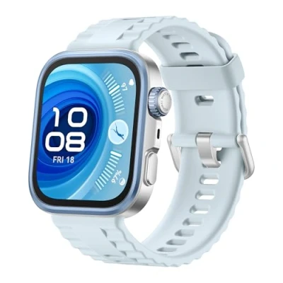 Image of HUAWEI Watch Fit 4 Pro Titanium Blue, Fluoroelastomer Strap, Blue