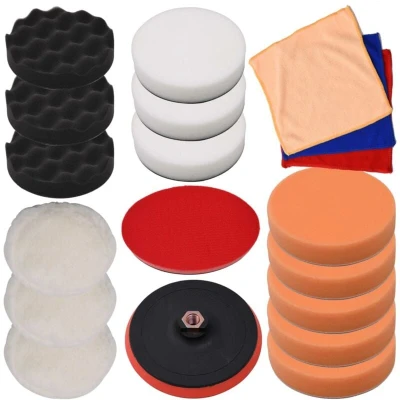 Image of vidaXL 18 Piece Polishing Pad Set 150 mm