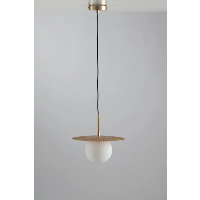 Image of Chaplin Globe Ceiling Pendant, Satin Gold, G9