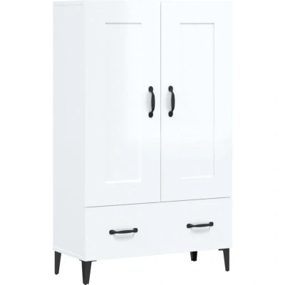 Image of vidaXL Highboard High Gloss White 70x31x115 cm Engineered Wood