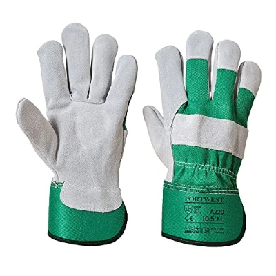 Image of Portwest Premium Chrome Rigger Glove Green XL