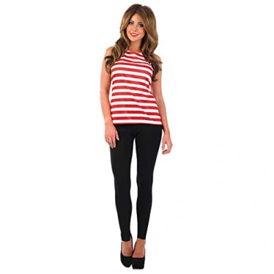 Image of Fun Shack FN3646M Costume, Womens, Striped Vest Top, Medium