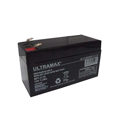 Image of ULTRAMAX 12V 1.2AH SLA Re Chargable PIGEON FLAPPER Battery, Also replaces Yuasa NP1.2 12