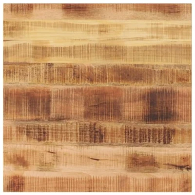 Image of vidaXL Solid Mango Wood Dining Table Top 70x70 cm Brown Square Rustic Style for Living Room/Office