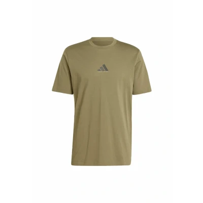Image of adidas Sportswear Codes Photoreal Graphic Print Tshirt, Men&#039;s, Size: Small, Olive strata