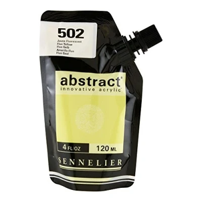 Image of Sennelier : Abstract Acrylic Paint 120ml Fluorescent Yellow