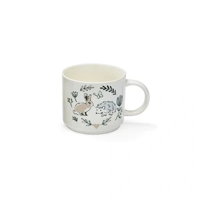 Image of Cooksmart British Designed Stacking Coffee Mug Ceramic Mugs for Home or Work Large Hot Drinks Tea and Cups Country Animals