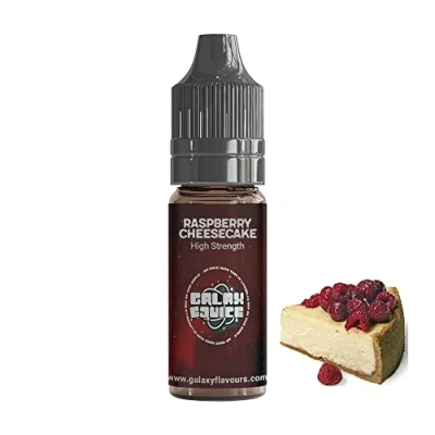 Image of Raspberry Cheesecake High Strength Flavouring 230+ Flavours Galaxy Food 50ml Bottle