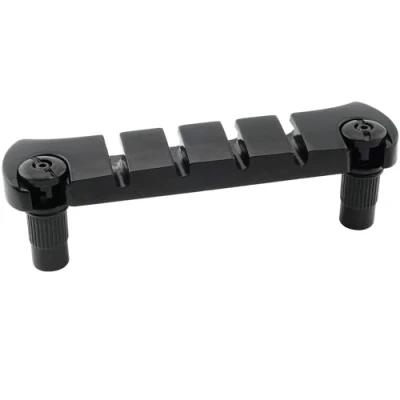 Image of Musiclily Pro 18mm Zinc Alloy 4 String Bass Stop Tailpiece, Black