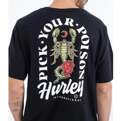 Image of Hurley T Shirt Short Sleeve Men Everyday Poison Black
