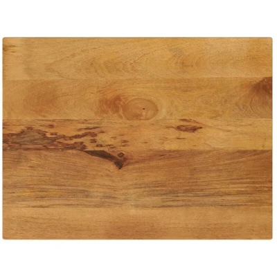 Image of vidaXL Table Top Replacement Dining/Tabletop Solid Wood Mango in a Rectangular Shape, Rustic Oak Finish, 90x70x3.8 cm, for Home, Office, Commercial Use
