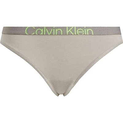 Image of Calvin Klein Women Bikini Shape Briefs Stretch Cotton, Multicolor (Satellite/Green Flash), S