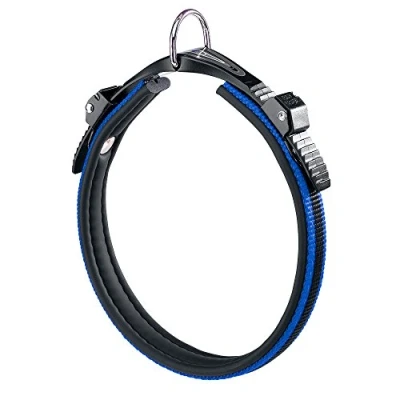 Image of Ferplast Dog Collar ERGOCOMFORT, for Small Size Dogs, Closure with Micro adjustment, Soft Padding, Quick Release, Blue