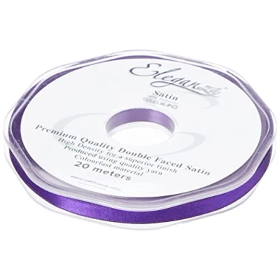 Image of ELEGANZA Double Faced Satin 6mm x 20m Purple No.36