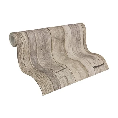Image of A.S. Creation 95931 2 10.05 x 0.53 m Wood Effect Wallpaper Brown