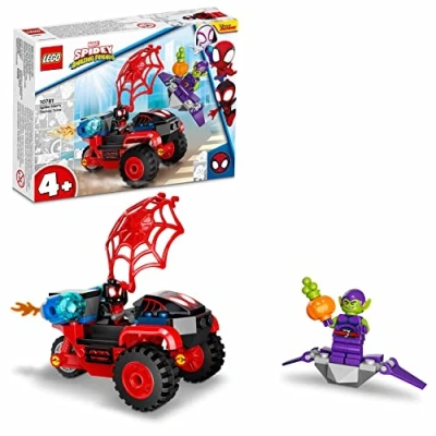 Image of LEGO Marvel Spidey And His Amazing Friends Miles Morales: Spider Man’s Techno Trike 10781 Building Kit; Morales Set Makes a Fun Gift Idea for Kids Aged 4+ Who Love Super Hero Play (59 Pieces)