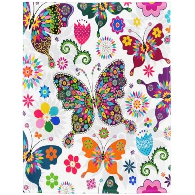 Image of YISUMEI 150x200 cm Blanket Comfort Warmth Soft Cozy Easy Care Machine Wash Colourful Butterfly