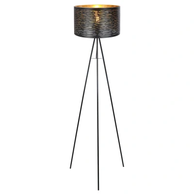 Image of Tunno Tripod Floor Lamp Black 1x E27