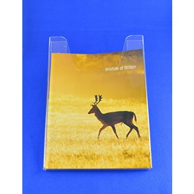 Image of Pos Display Shop A3 Portrait Wall Mountable Brochure Holder/Leaflet Holder/Work Sheet Holder in 3mm Clear Acrylic