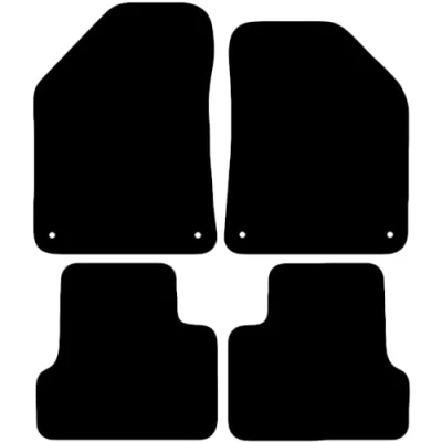 Image of Carsio Carpet Car Mats For Jeep Cherokee 2014+ Onwards Tailored Fit Floor Mat Set Complete Accessory Black Custom Fitted All Weather, Anti Slip Backing &amp; Trim
