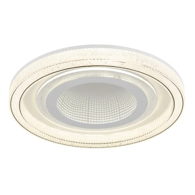 Image of Alsuna Integrated LED Semi Flush Ceiling Light White Matt Dimmable 2700 6000K Remote Control
