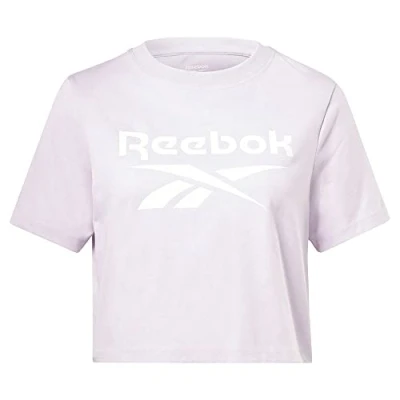 Image of Reebok Women&#039;s Identity Crop T Shirt Purple Oasis M