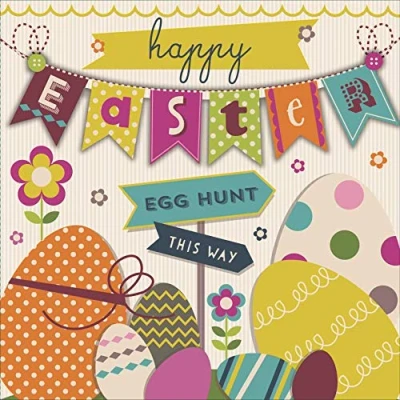 Image of Pack of 6 Oxfam Embellished Charity Easter Greeting Cards In Same Design 446974