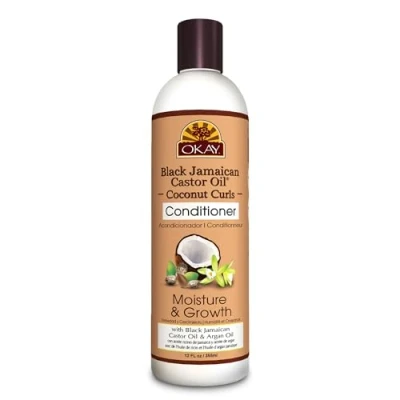 Image of OKAY Pure Naturals Black Jamaican Castor Oil &amp; Coconut Conditioner, 12 Ounce, 0.34 kg