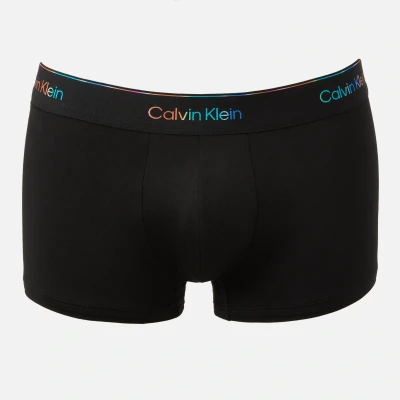Image of Calvin Klein Underwear LOW RISE Trunk Micro Stretch Pride Pants, Men&#039;s, Size: Small, Black