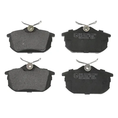 Image of LMBD1831, PW819219, PW890084 Brake pad set BLUE PRINT ADC44266 Rear Axle with anti squeak plate MITSUBISHI: Space Star, COLT 6